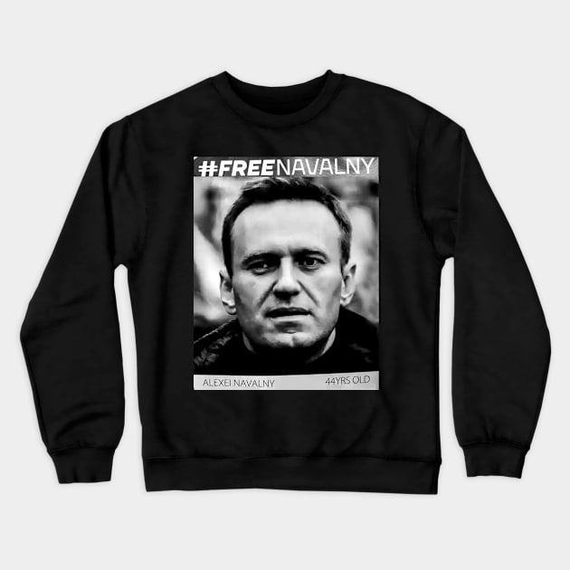 free navalny Crewneck Sweatshirt by Brown777